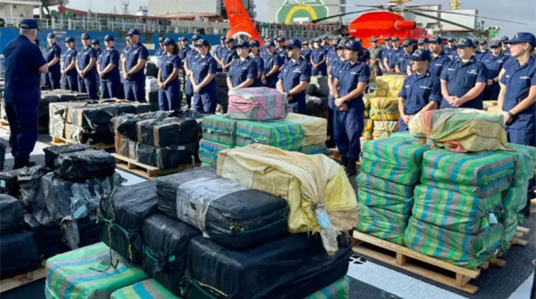 Incauta EE. UU. m&aacute;s de una tonelada de coca&iacute;na y detiene a 4 en el Caribe