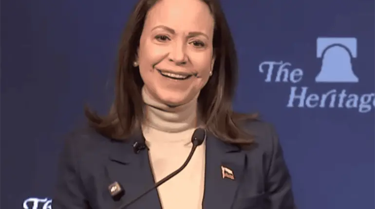 Corina Machado asegura que el r&eacute;gimen venezolano ser&aacute; desmantelado