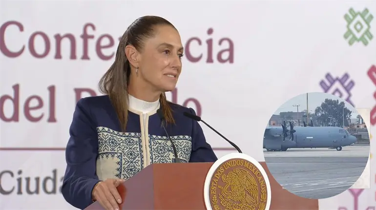 Avi&oacute;n de EE.UU que aterriz&oacute; en Toluca es de "capacitaci&oacute;n": Sheinbaum