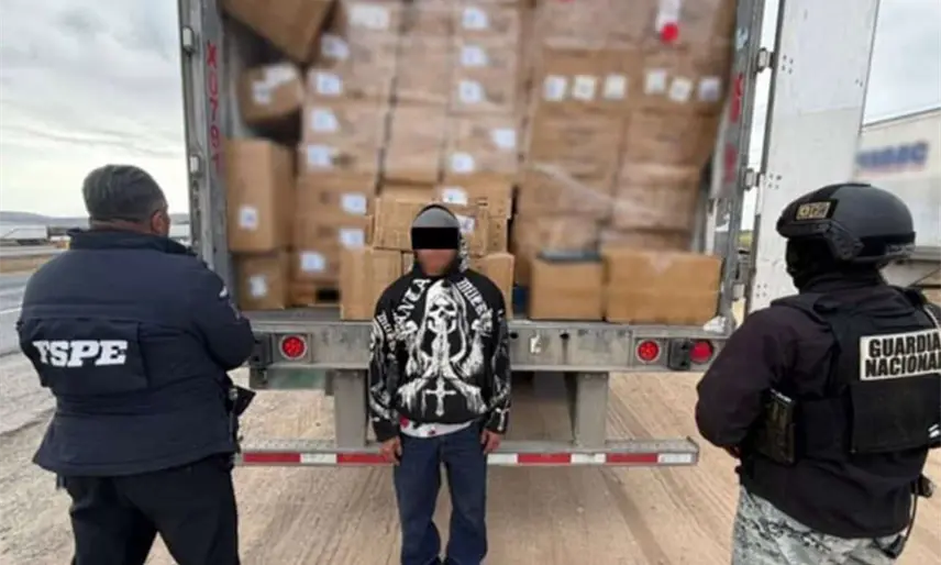 Aseguran en Guanajuato tráiler con 24 toneladas de electrónicos chinos