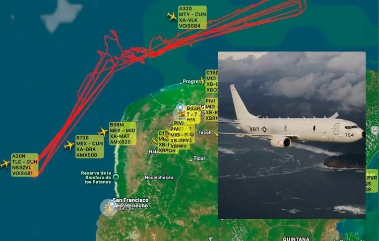 Documentan llegada y sobrevuelo de dos aviones de EE.UU. en M&eacute;xico
