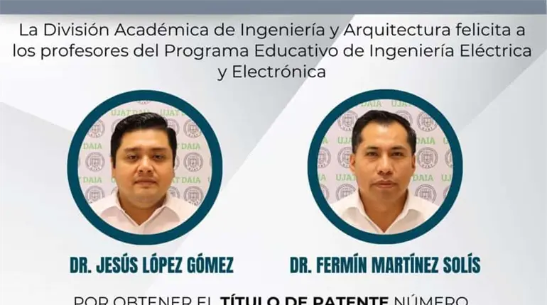 Otorgan patente a investigadores de la UJAT por m&eacute;todo para optimizar motores el&eacute;ctricos