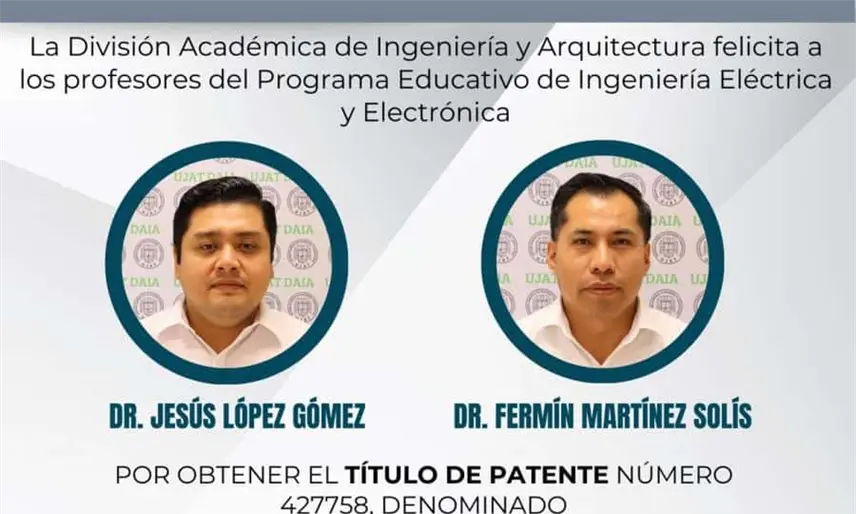 Otorgan patente a investigadores de la UJAT por método para optimizar motores eléctricos