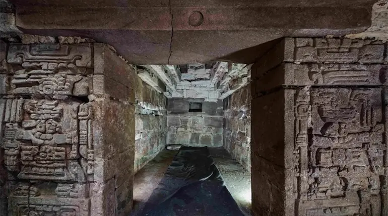 Descubren tumba milenaria zapoteca en Oaxaca; "es el m&aacute;s relevante de la &uacute;ltima d&eacute;cada": Sheinbaum