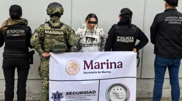 Arrestan a colombiana vinculada a red de extorsionadores en Edomex