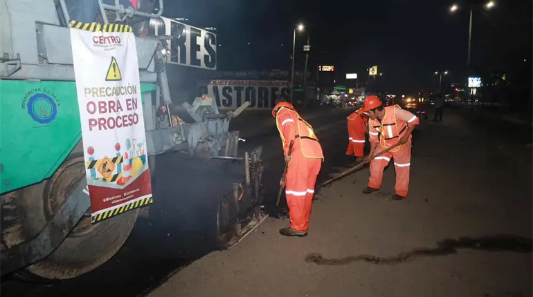 Anuncian cierres parciales en perif&eacute;rico este domingo por mantenimiento asf&aacute;ltico