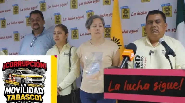PRD Tabasco exige a May investigar a S&aacute;nchez Cabrales por presunta venta de concesiones en Semovi