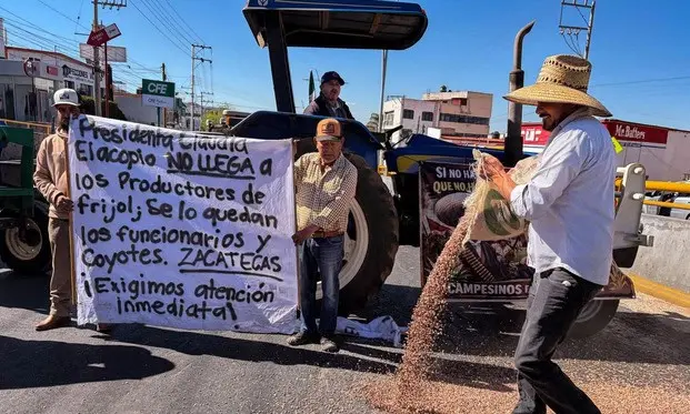 Productores de frijol amenazan con retomar protestas de no alcanzar acuerdos con el gobierno de Zacatecas