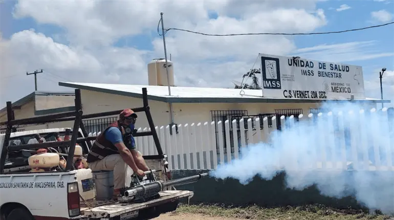 Salud pone en marcha plan de contenci&oacute;n en Teapa y convoca a la 2&ordf; Jornada Nacional contra el Dengue
