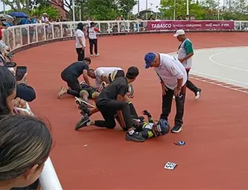 6 atletas resultan heridos en Campeonato Nacional de Patinaje de Velocidad en Tabasco 6 atletas resultan heridos en Campeonato Nacional de Patinaje de Velocidad en Tabasco