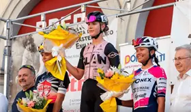 Sof&iacute;a Rangel sube al podio en competencia ciclista en Italia