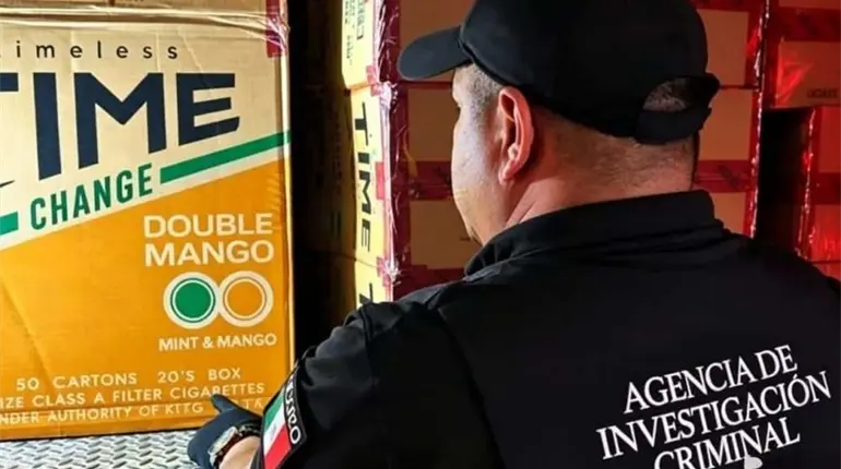 Aseguran en Huimanguillo tr&aacute;iler con 13 millones de cigarros