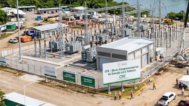 Obras complementarias de CFE y Energ&iacute;a aumentar&aacute;n la capacidad el&eacute;ctrica en Tabasco: May