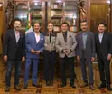 &iexcl;Con la jefa de jefas! Sheinbaum recibe a Los Tigres del Norte en Palacio Nacional