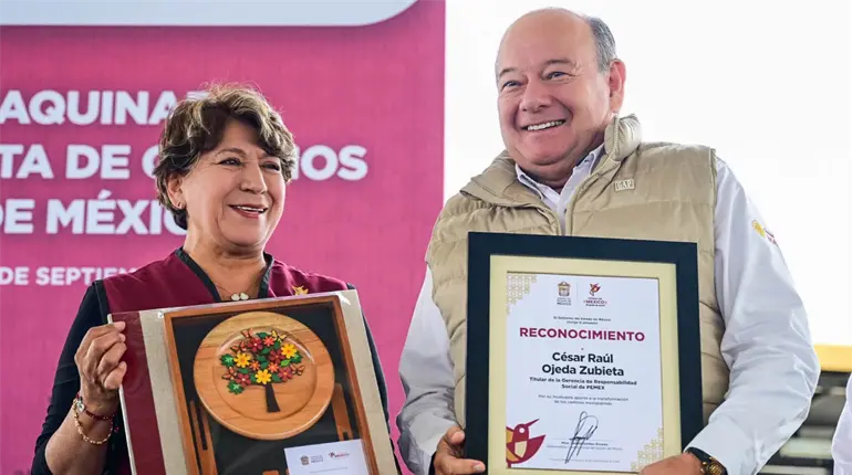 Dona Pemex 10 mil toneladas de asfalto para mejorar caminos en Edomex