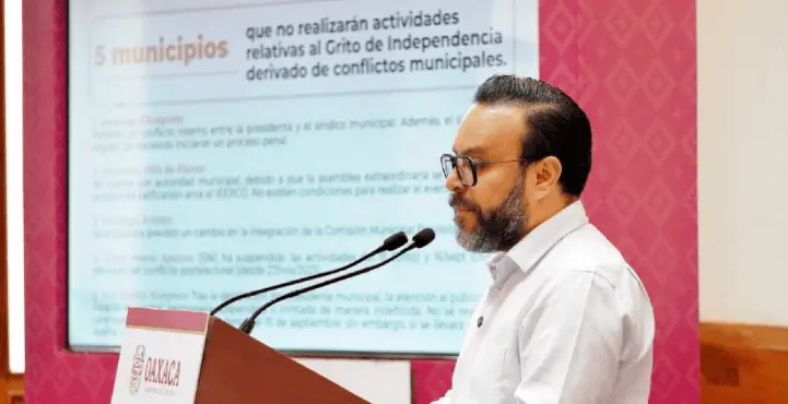 Grito de Independencia se cancel&oacute; en 5 municipios de Oaxaca