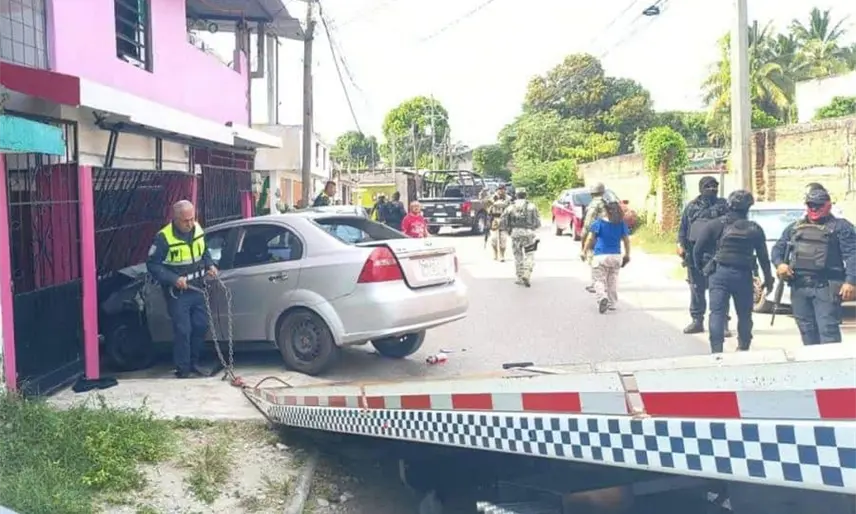 3 Detenidos deja persecución de presuntos delincuentes en Tierra Colorada