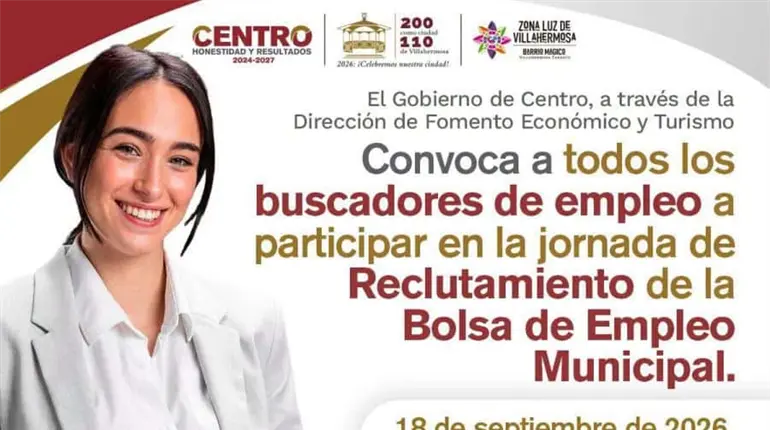 &iquest;Buscas una oportunidad laboral? Centro convoca a participar en la jornada de reclutamiento el 18 de septiembre