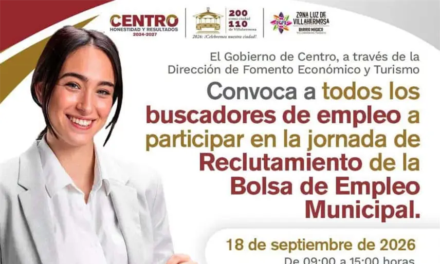¿Buscas una oportunidad laboral? Centro convoca a participar en la jornada de reclutamiento el 18 de septiembre