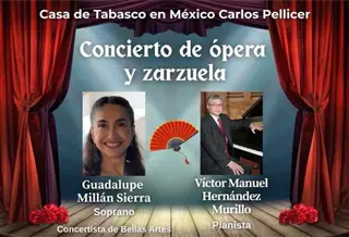 Presentan recital gratuito de &oacute;pera y zarzuela en la Casa de Tabasco en CDMX