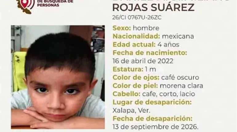 Localizan sin vida a ni&ntilde;o de 4 a&ntilde;os reportado como desaparecido en Xalapa