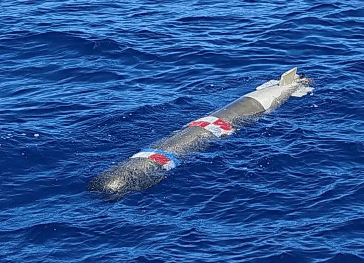 Pescadores encuentran torpedo flotando en costas de Ensenada, Baja California