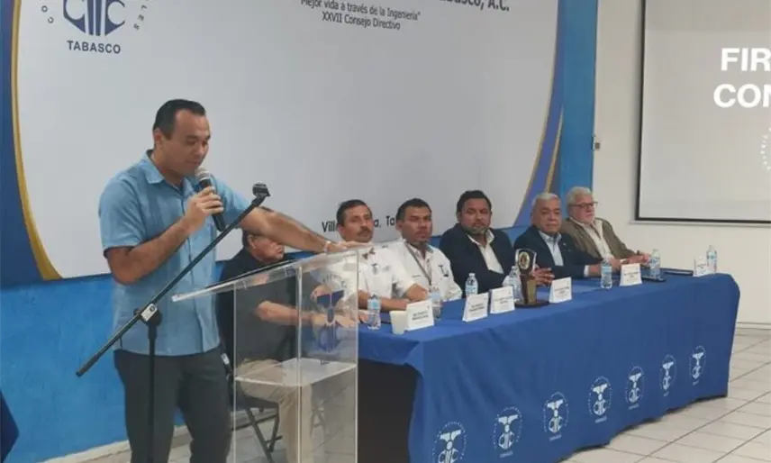 Ingenieros Civiles de Tabasco y Ciudad de México firman convenio de colaboración para capacitación y certificación de sus agremiados