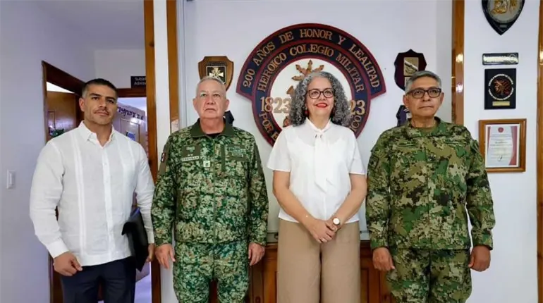 Gobernadora interina de Sinaloa se re&uacute;ne con Harfuch y Gabinete de Seguridad