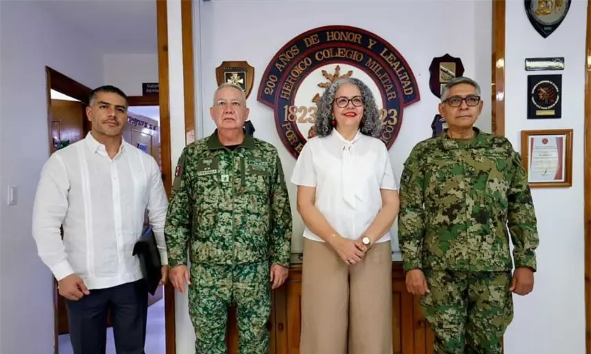 Gobernadora interina de Sinaloa se reúne con Harfuch y Gabinete de Seguridad