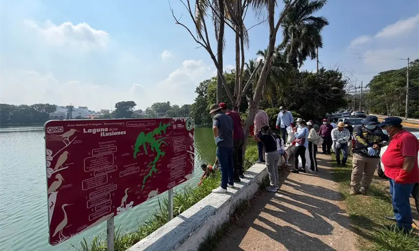 Realizan jornada de limpieza en 1.5 kilómetros de "Las Ilusiones"; Conagua llama a no tirar basura en ríos y lagunas