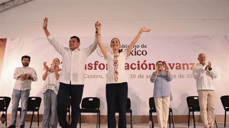 Mesa de Seguridad, "ma&ntilde;anera" y evento con ciudadanos, agenda de Sheinbaum en Tabasco: May