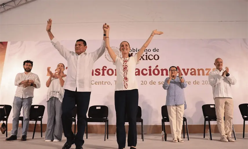 Mesa de Seguridad, "mañanera" y evento con ciudadanos, agenda de Sheinbaum en Tabasco: May