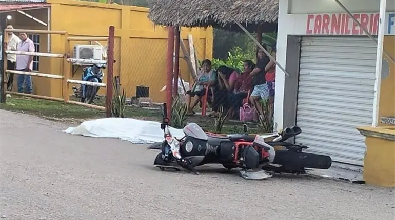 Ejecutan a dos motociclistas en Tres Bocas, Huimanguillo