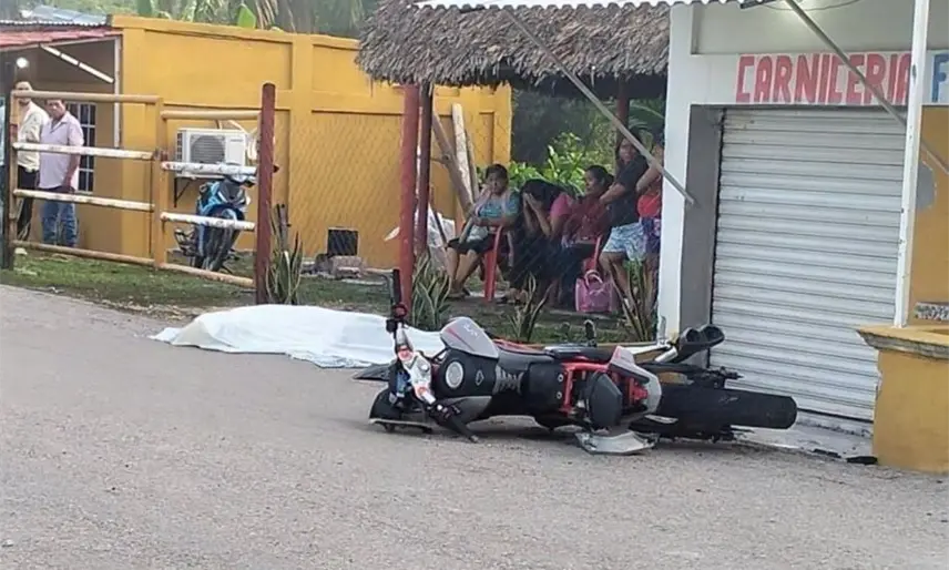 Ejecutan a dos motociclistas en Tres Bocas, Huimanguillo