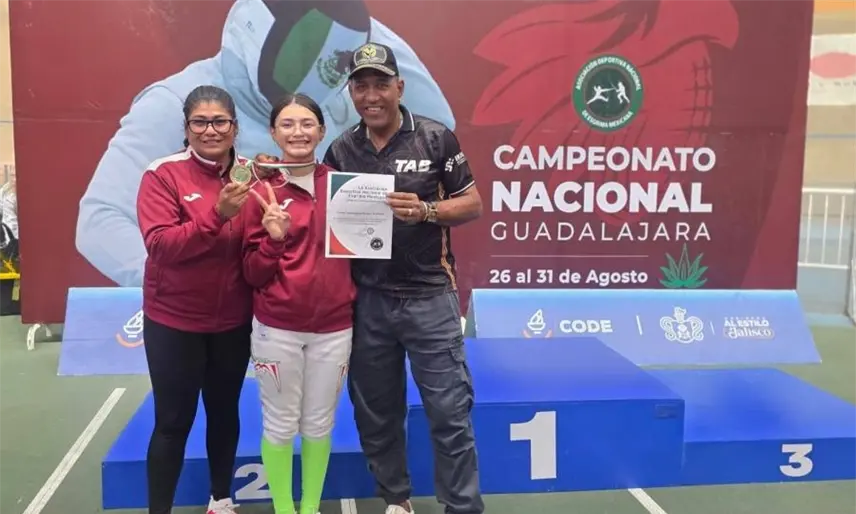 La tabasqueña Cecilia Burgos competirá en el Mundial Cadete-Juvenil de Esgrima en El Salvador