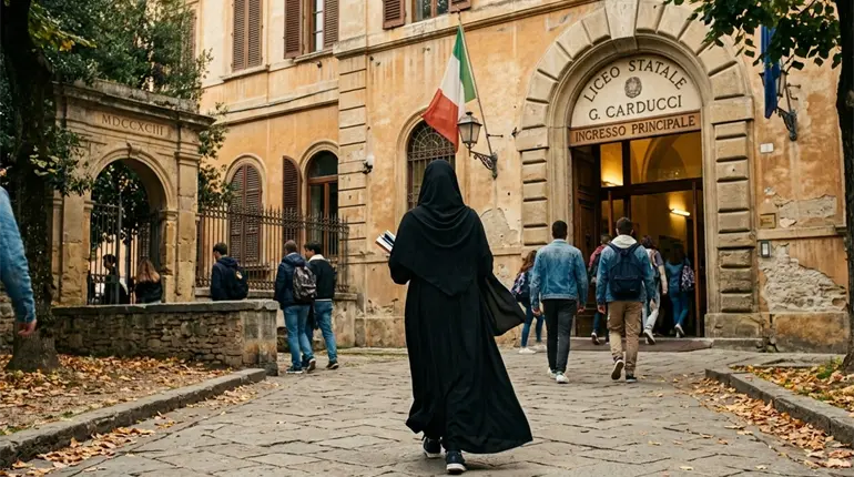Italia busca prohibir burkas y limitar n&uacute;mero de alumnos extranjeros en escuelas