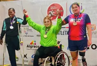 La tabasque&ntilde;a Mar&iacute;a de los &Aacute;ngeles Ortiz gana oro en el Grand Prix de Paraatletismo en Colombia