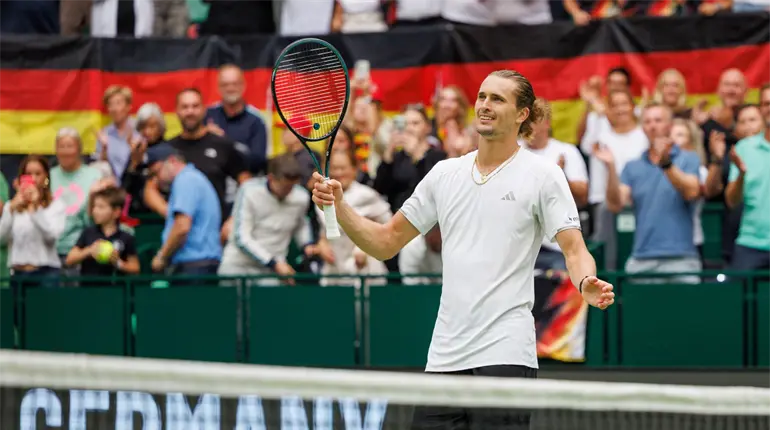Alexander Zverev le da a Alemania el pase al Final 8 de la Copa Davis de Tenis