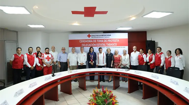 Gladys Sala Del Rivero asume delegaci&oacute;n de la Cruz Roja en Tabasco