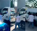 Viralizan conflicto entre conductor del transporte p&uacute;blico con chofer de cami&oacute;n repartidor en Tabasco