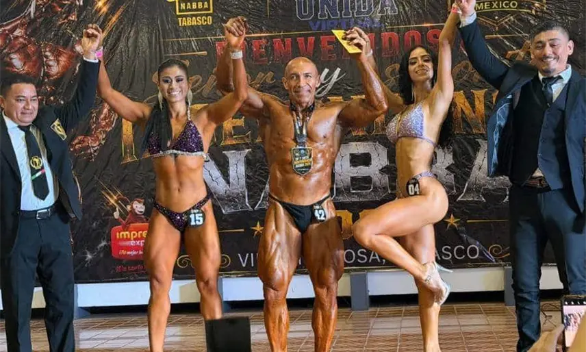 José Martín Cuevas conquistó la Copa Independencia de Fisiculturismo de la NABBA Tabasco