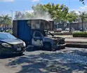 Se incendia camioneta de recolecci&oacute;n de basura en Prolongaci&oacute;n de 27 de Febrero