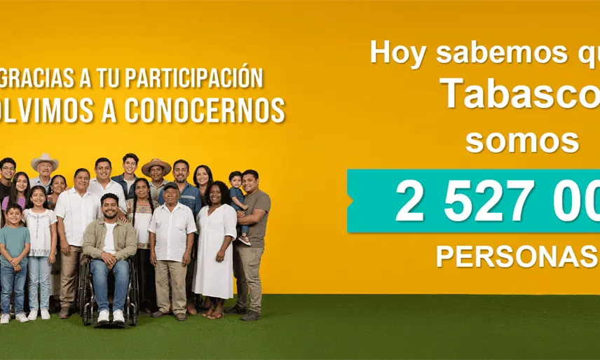 En 5 años, población en Tabasco creció a 2.5 millones de personas: INEGI
