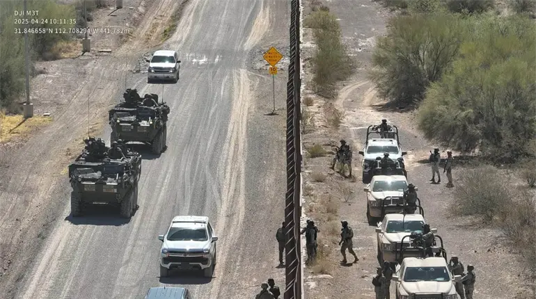Concluye operativo "&Aacute;guila Alta" en la frontera de Tijuana y San Diego