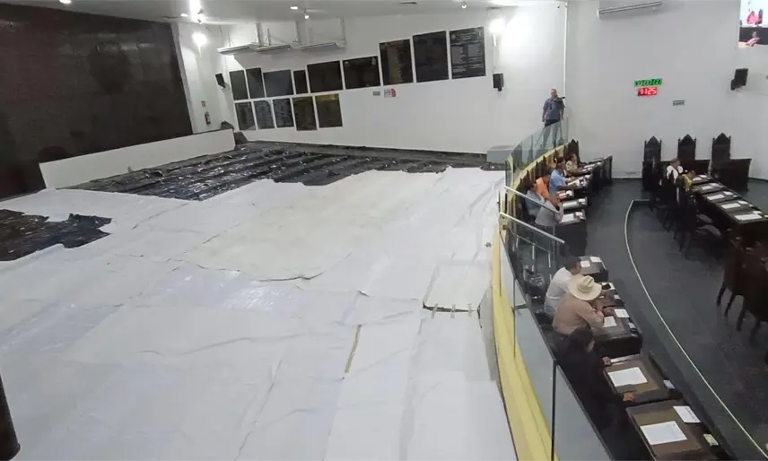 Sesiona Congreso local sin público por sustitución de 370 butacas en el salón de plenos