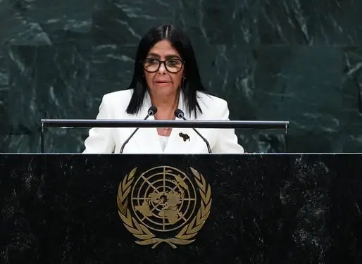 En Venezuela habr&aacute; elecciones, asegura Delcy Rodr&iacute;guez ante la ONU