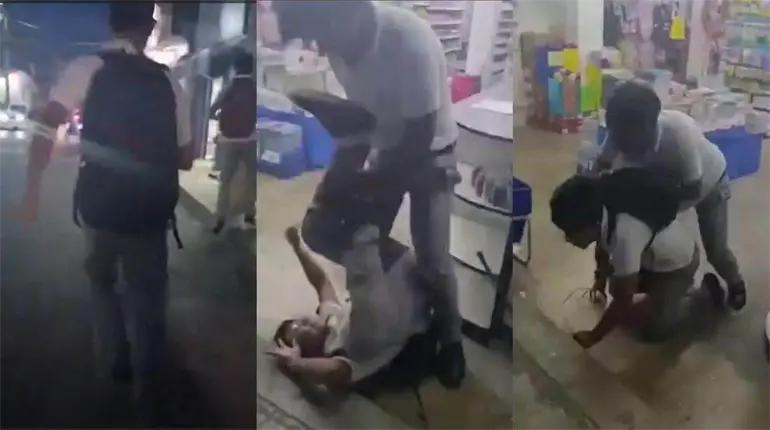 Captan en video pelea a golpes de alumnos del plantel 25 del Cobatab en Tamult&eacute; de las Sabanas