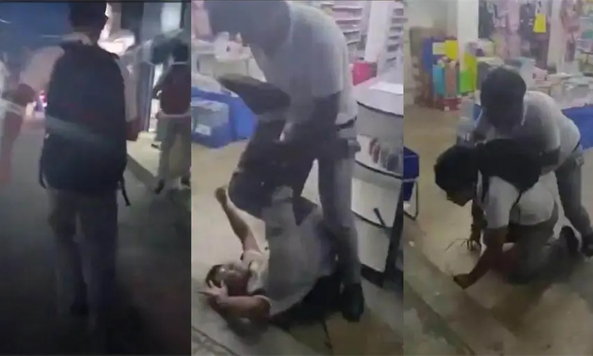 Captan en video pelea a golpes de alumnos del plantel 25 del Cobatab en Tamulté de las Sabanas