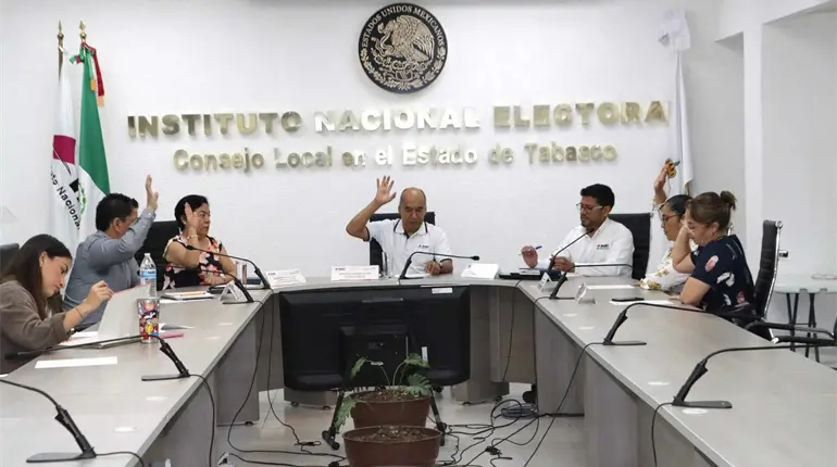 Designa INE a los 6 consejeros de la Junta Local de Tabasco para el proceso electoral 2026-2027
