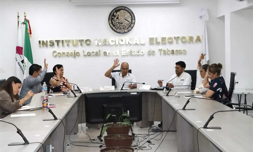 Designa INE a los 6 consejeros de la Junta Local de Tabasco para el proceso electoral 2026-2027